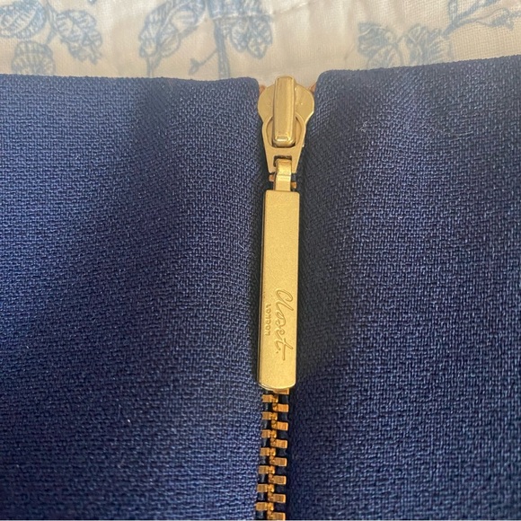 Closet London Navy and Cream Pleated Coastal Preppy Mini Dress Size 10 - Picture 11 of 11